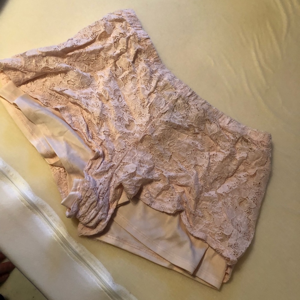 Lace Pink Shorts